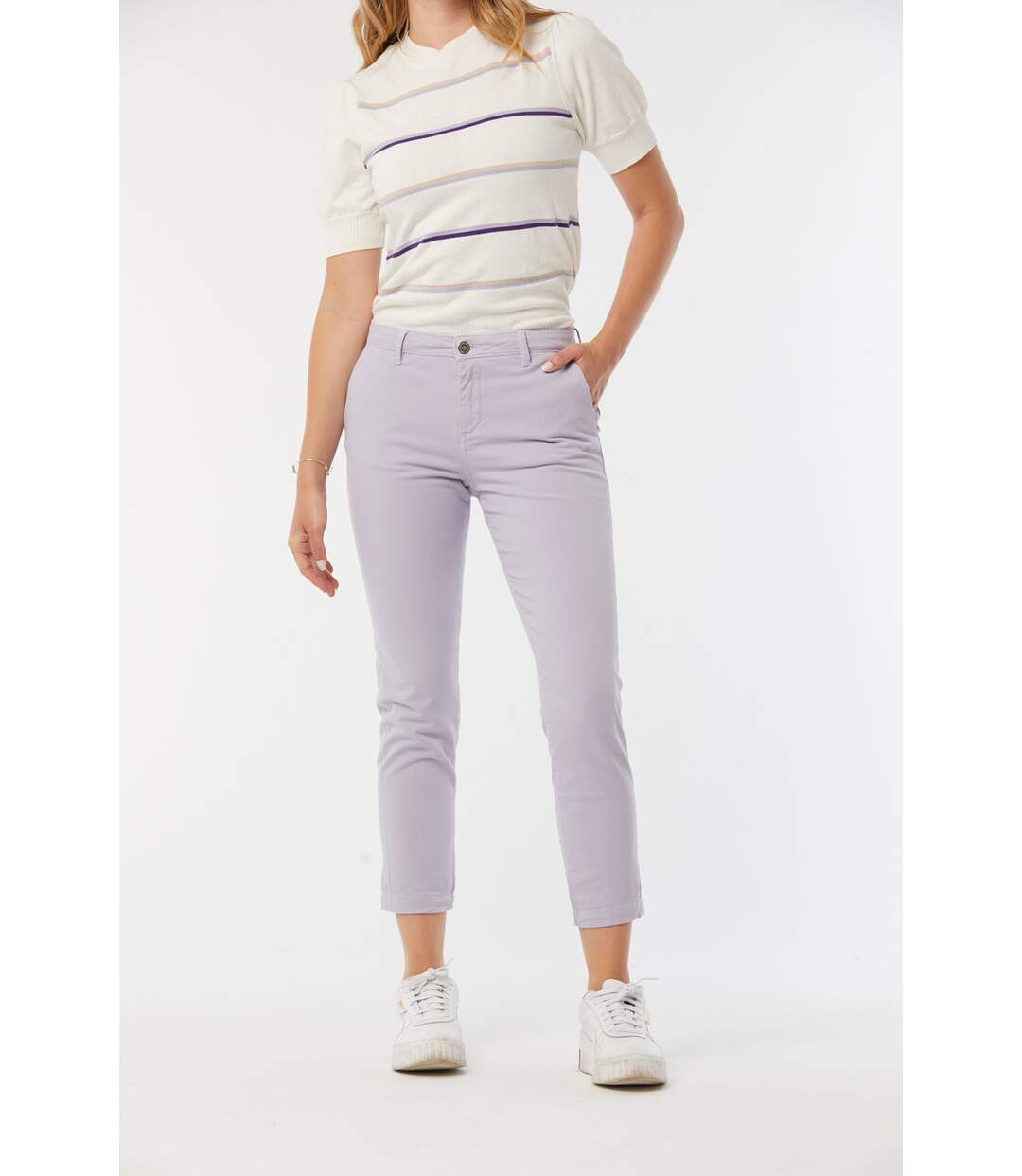 Pantalon coton chino JEMILA