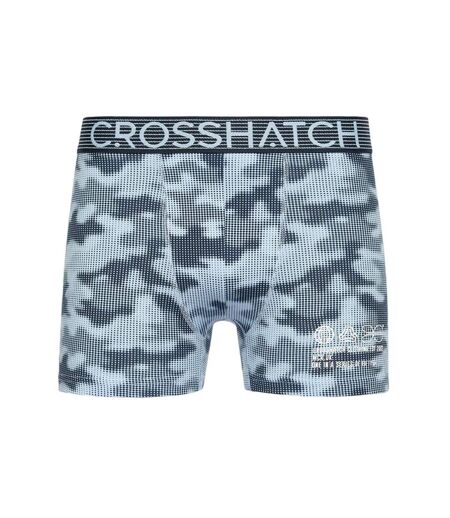 Pack Of 3  Mens Guillemot Boxer Shorts  Navy Crosshatch
