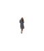 Womens/ladies Hooded Fleece Dressing Gown Charcoal Wolf & Harte-1