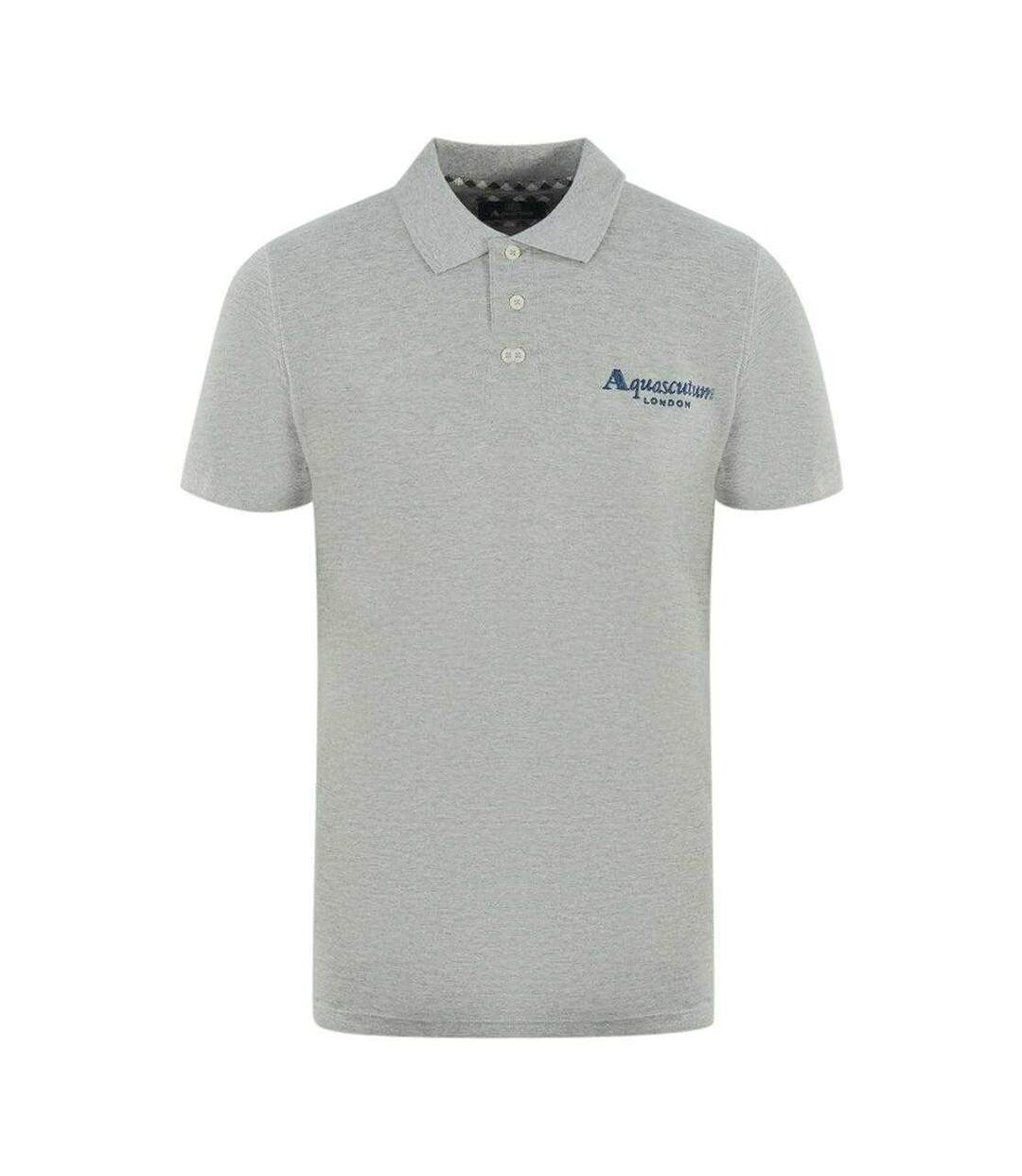 Unisex Adult London 1851 Polo Shirt Grey Aquascutum-1