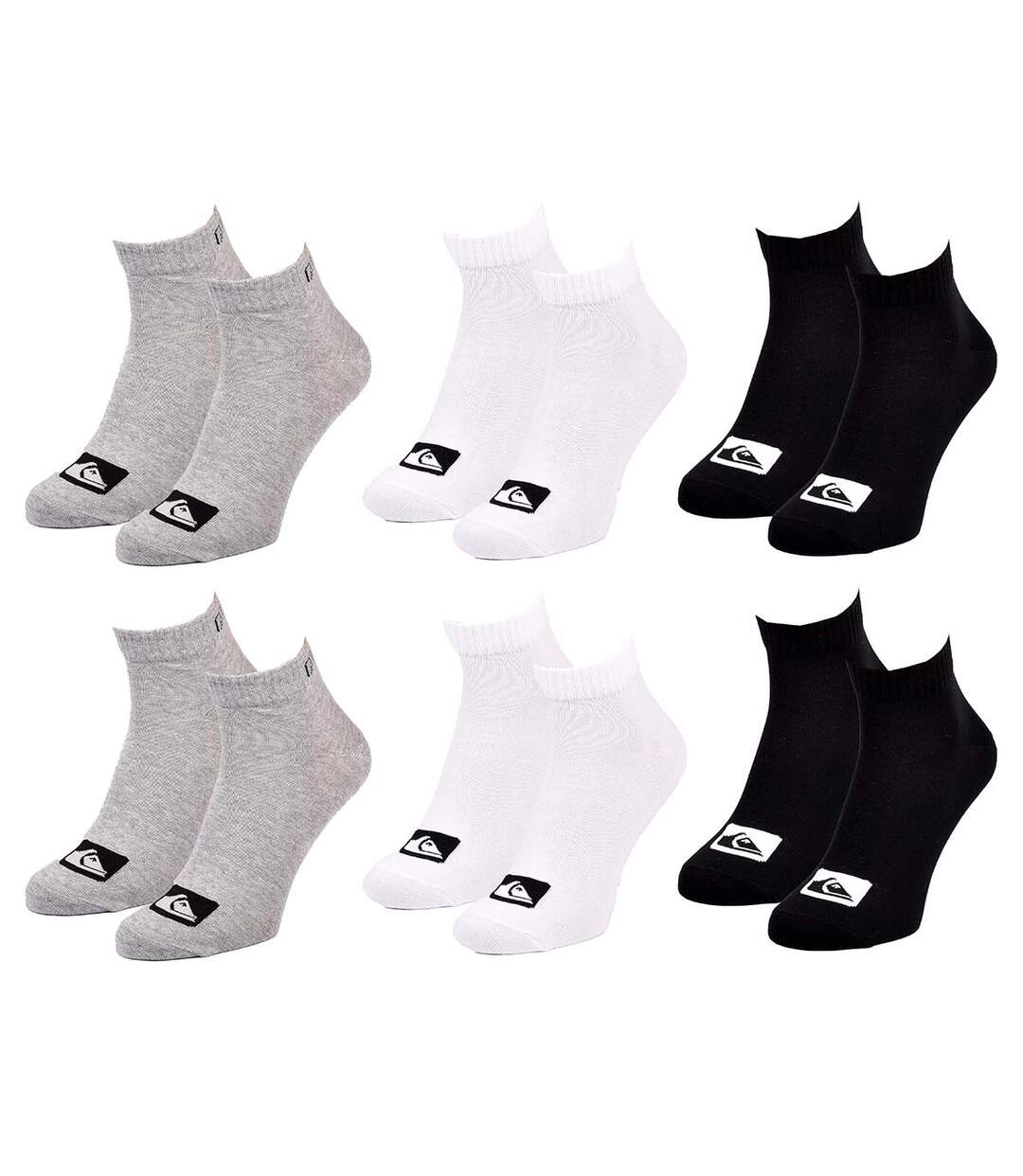 Chaussettes QUICKSILVER QUARTER Pack de 6 Paires 7362-2