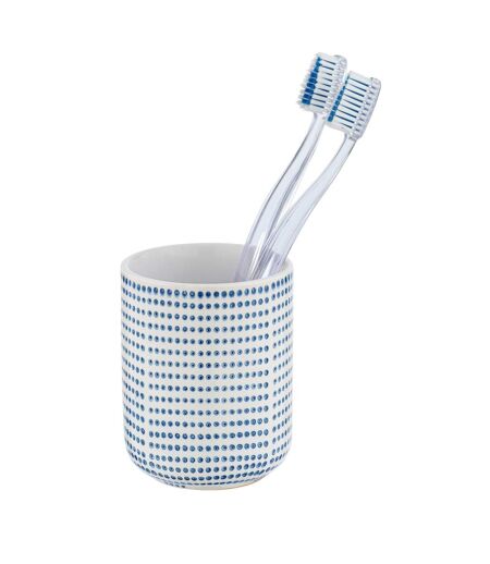 Gobelet de salle de bain design bord de mer Nole - Blanc