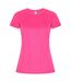 T-shirt Imola Femme Rose Fluo Roly Eco-1