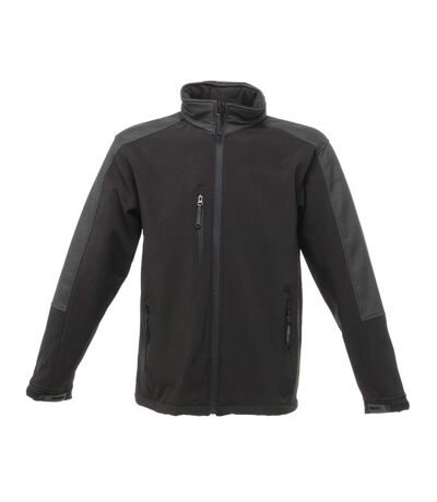 Regatta Mens Hydroforce 3-layer Membrane Waterproof Breathable Softshell Jackets (Black) - UTRG1629