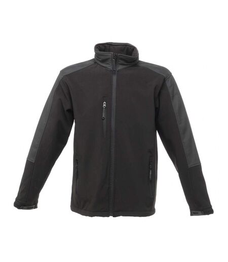 Regatta Mens Hydroforce 3-layer Membrane Waterproof Breathable Softshell Jackets (Black) - UTRG1629