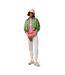 Womens/ladies Organic Cotton Loose Fit Long-sleeved Sweatshirt Pink Lacoste-1