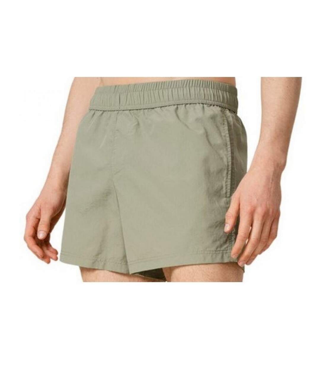 Short De Bain Motif/style Uni Homme Vert Outhorn-3