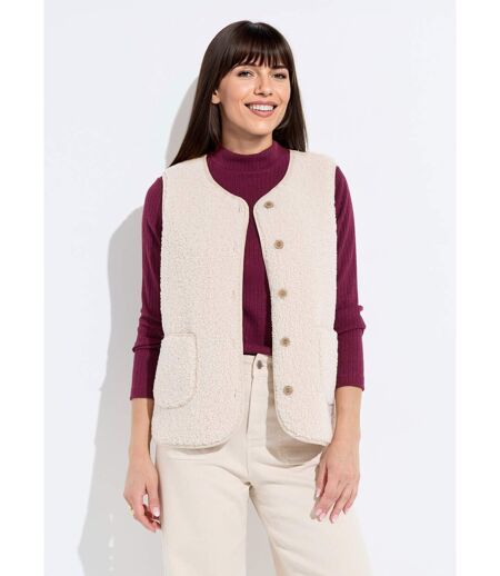 Veste sans manches en sherpa intérieur velouté