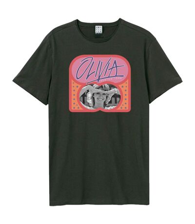 Unisex Adult Photo Olivia Newton-john T-shirt Charcoal Amplified