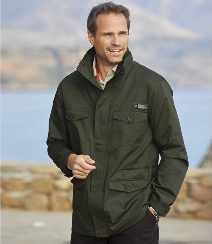 Men's Full Zip Khaki Adventurer Safari Jacket