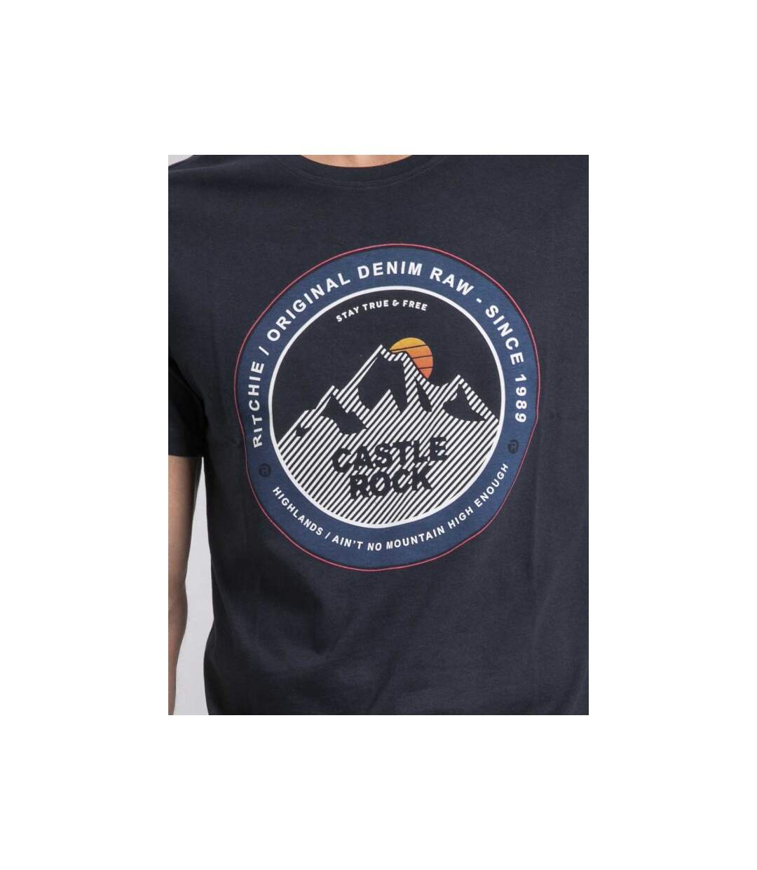 T-shirt col rond pur coton JOROCK-3