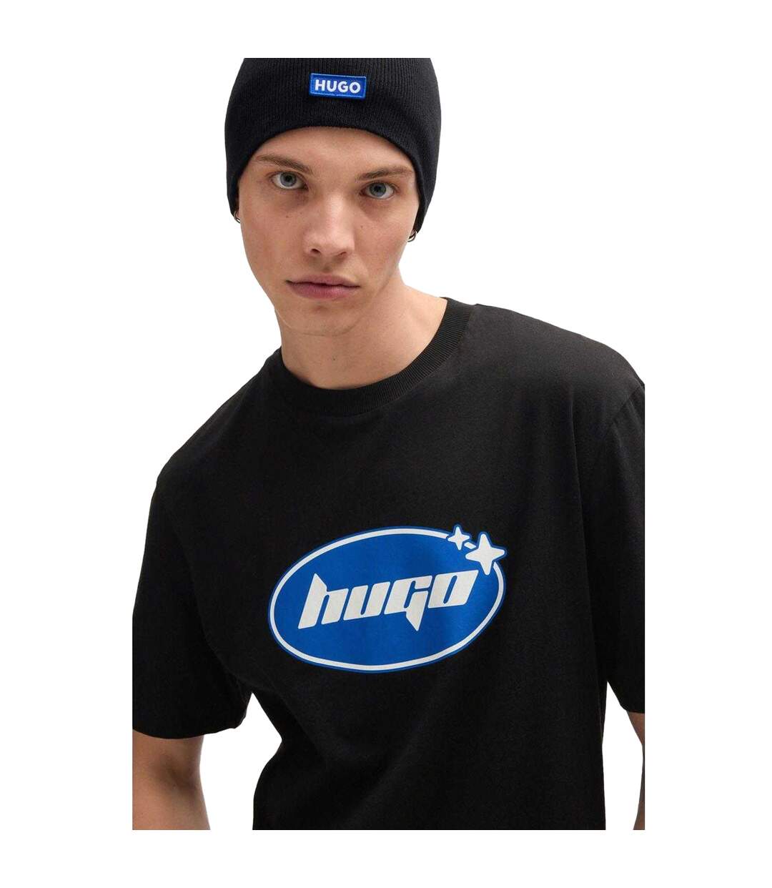 T-shirt Nugoclean Homme Noir Hugo-4