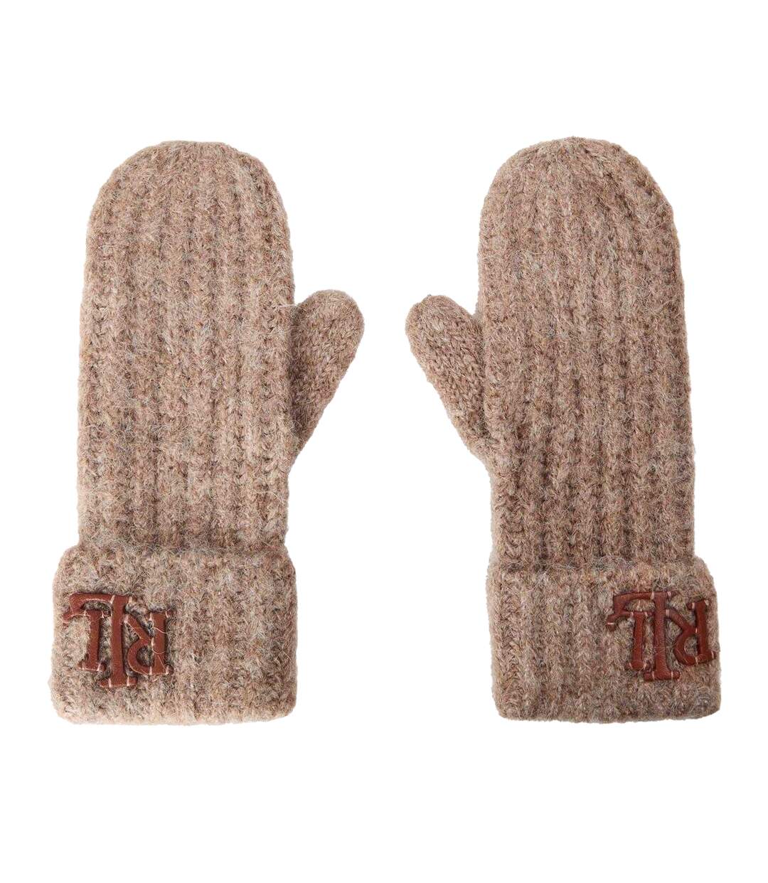 Moufles Motif/style Logo Brodé Femme Taupe Ralph Lauren-3