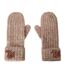 Moufles Motif/style Logo Brodé Femme Taupe Ralph Lauren-3