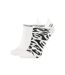 CALVIN KLEIN Lot 2 paires de socquettes Femme MicroCoton LEOPARD BACK Blanc