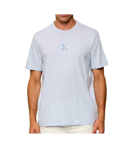 T-Shirt bleu clair homme calvin klein jeans micros