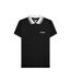Polo Motif/style À Carreaux Homme Noir Lambretta-1