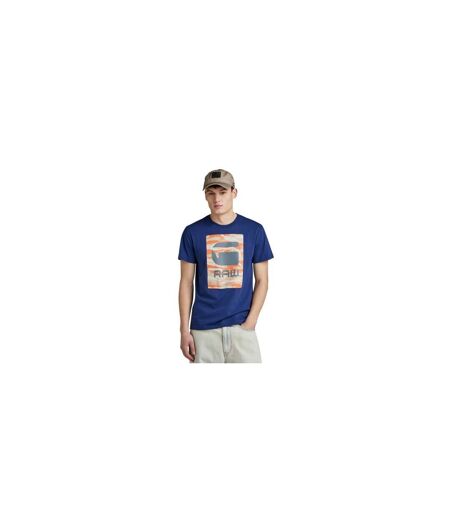 Mens Box Camo T-shirt Ballad Blue G-Star