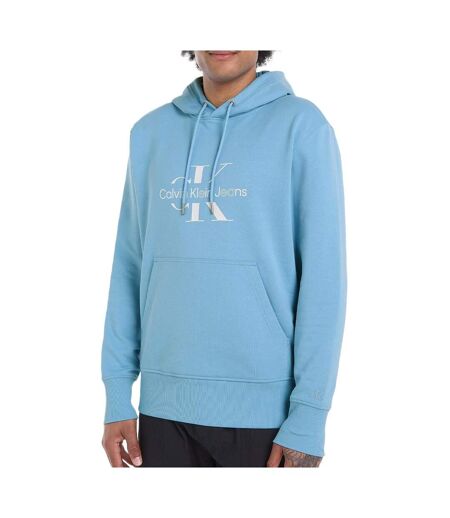 Sweat à capuche Bleu Homme Calvin Klein Jeans Disrupted J30J325429 - XXL