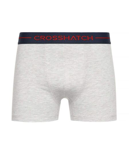 Boxers warbler homme rouge / gris chiné / bleu marine Crosshatch