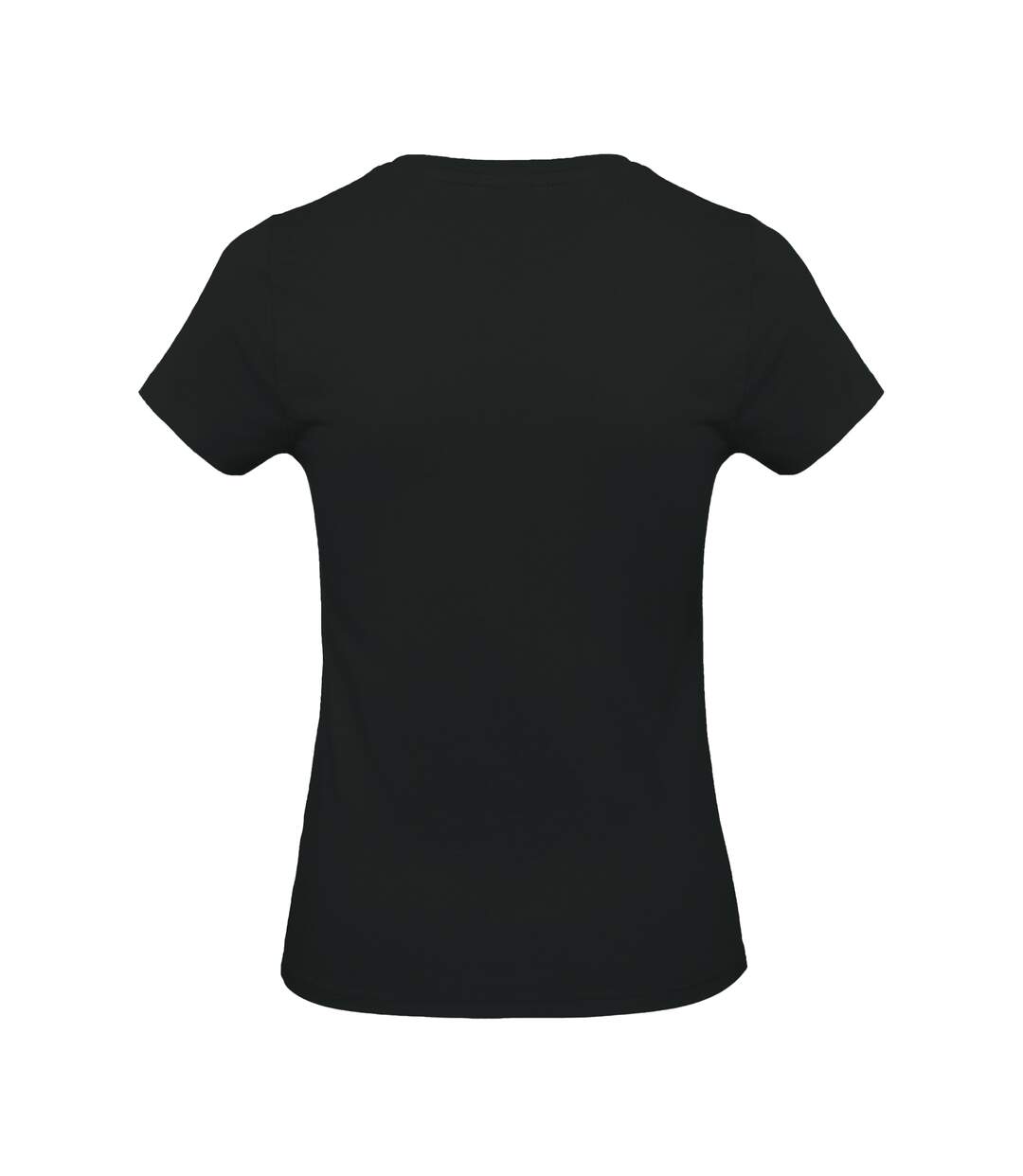 T-shirt à manches courtes et col en v femme noir Kariban