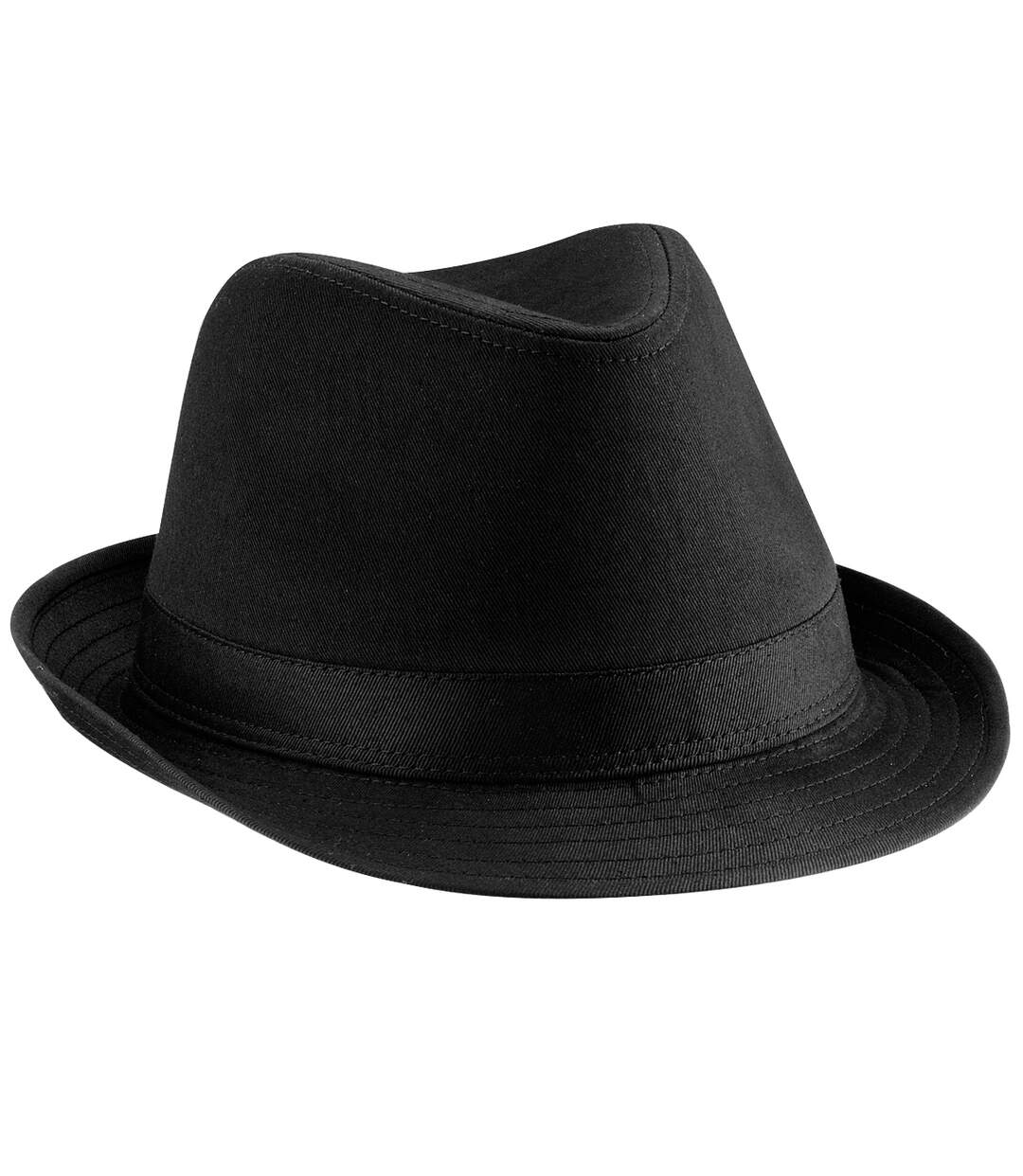 Chapeau fedora unisexe noir Beechfield