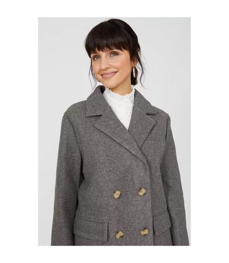 Principles Womens/Ladies Double-Breasted Coat (Gray) - UTDH2346