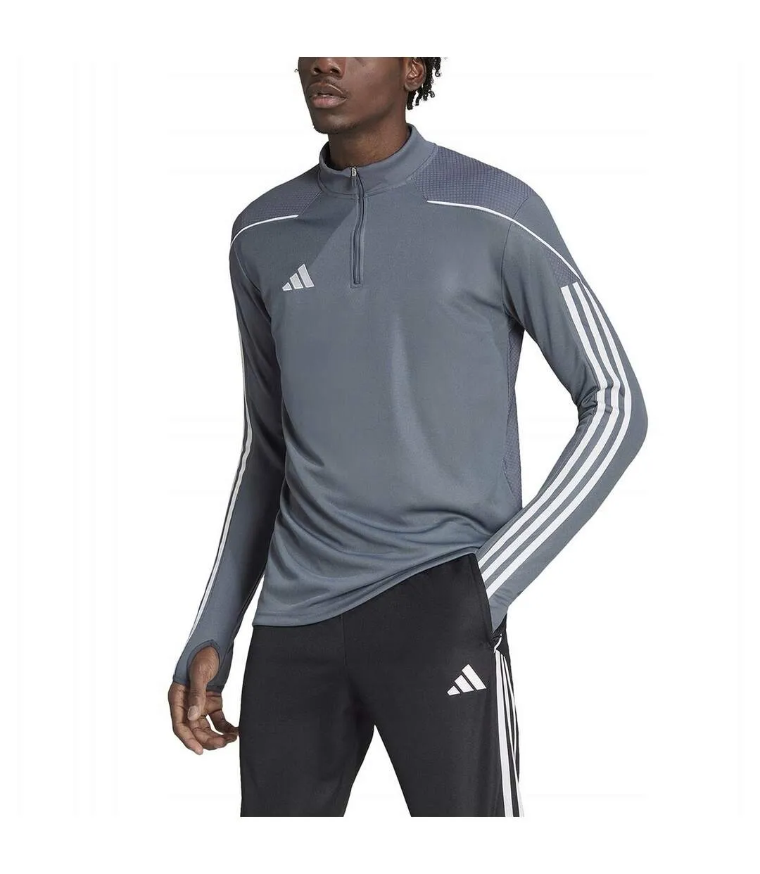 Haut Tiro League Homme Gris Argenté Adidas-4