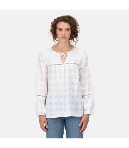 Regatta Womens/Ladies Calluna Long-Sleeved Blouse (White) - UTRG7469