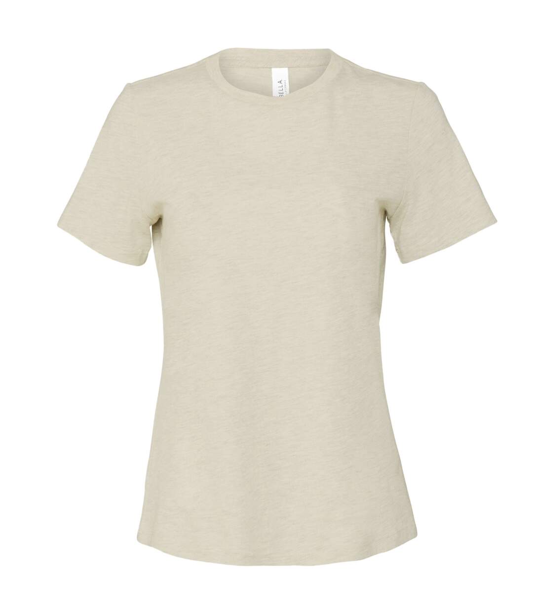 T-shirt femme beige pâle Bella + Canvas-1