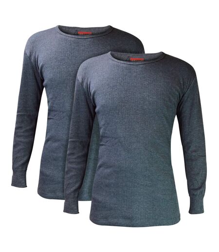 2 Pack Mens Long Sleeve Thermal Top for Winter
