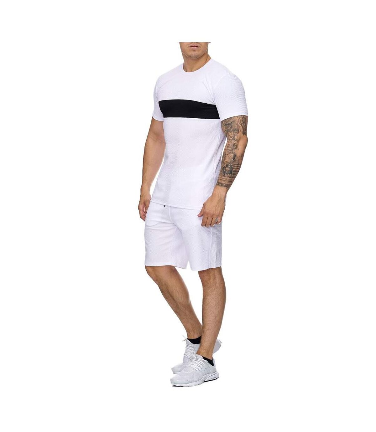 Ensemble short sportswear Survêtement 1013 blanc