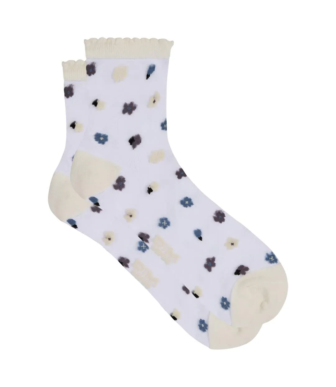 Chaussettes transparentes Socks Petal-3