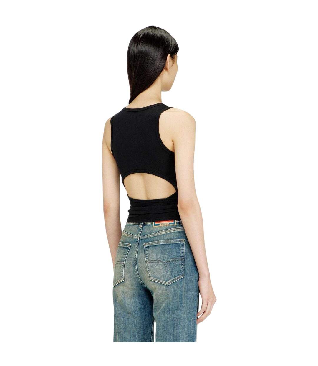 Haut Court Sans Manches Motif/style Lanières Femme  Diesel-3