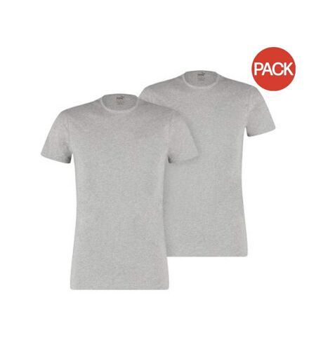 Pack of 2  Unisex adult t-shirt  grey marl Puma