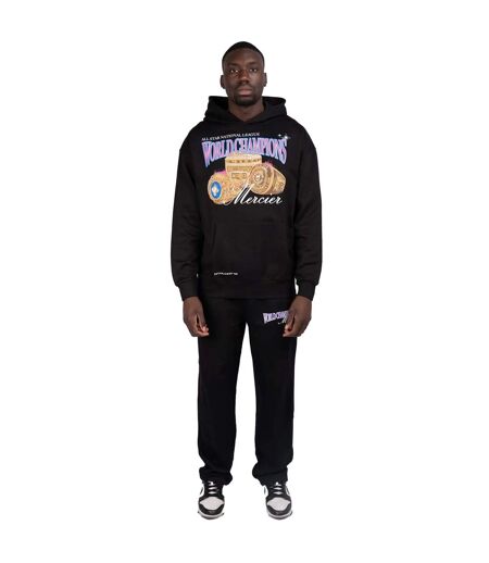 Mens Champions Jogging Bottoms Black Mercier