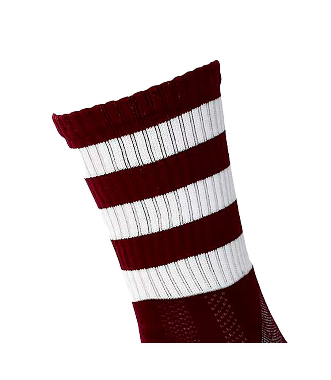 Chaussettes de football pro adulte bordeaux / blanc Precision