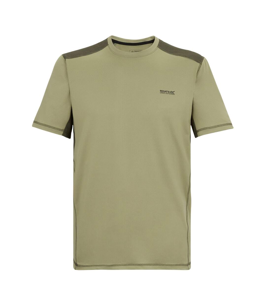 T-shirt Virda Homme Vert Pâle Kaki Foncé Regatta-2