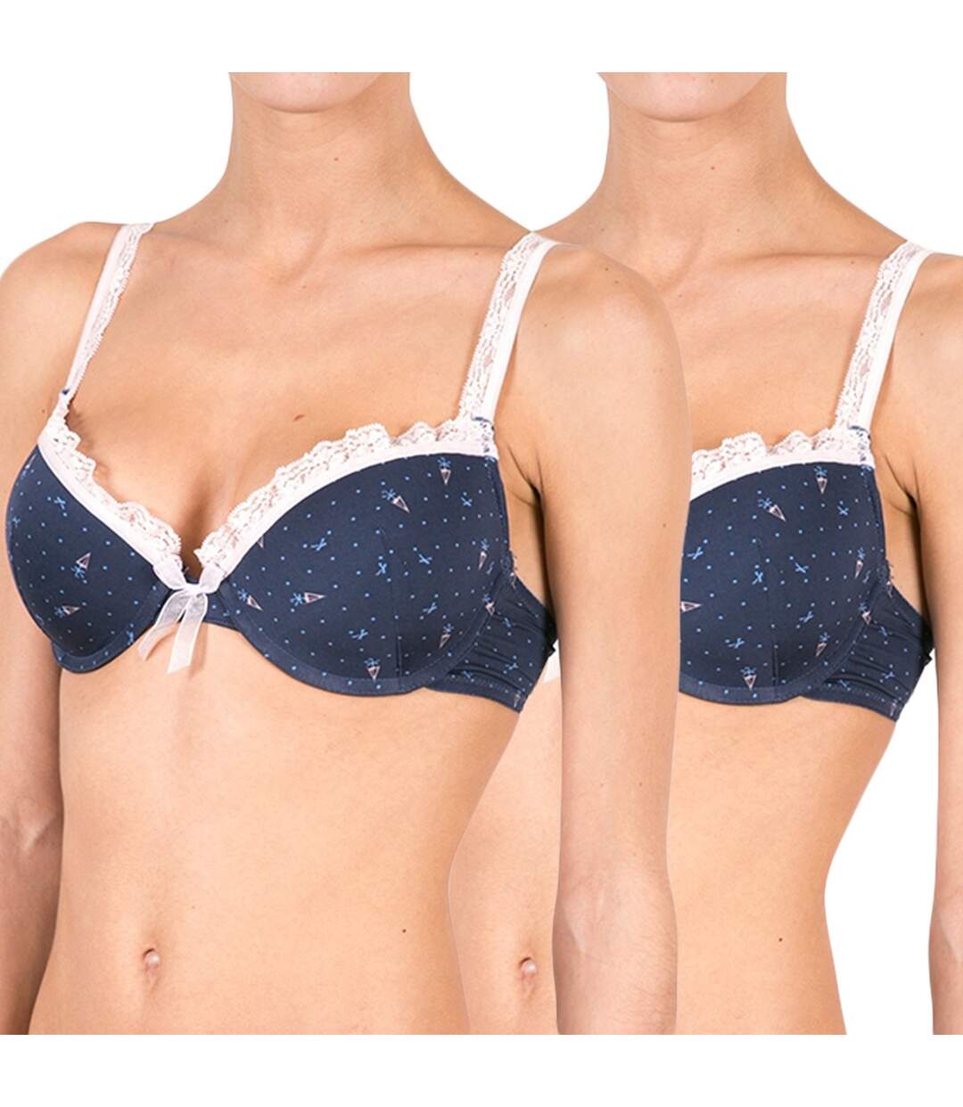 Soutien-gorge push-up femme lot de 2