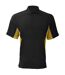 Polo à manches courtes homme noir/jaune/blanc GAMEGEAR-1