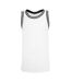 Mens mesh tank top white/black Build Your Brand