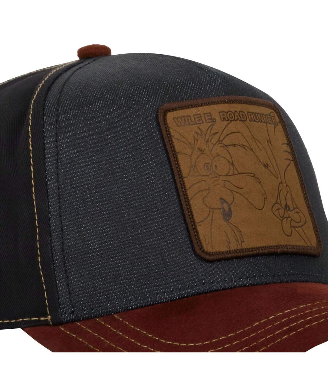 Casquette homme trucker effet denim et suedine Looney Tunes Capslab-3