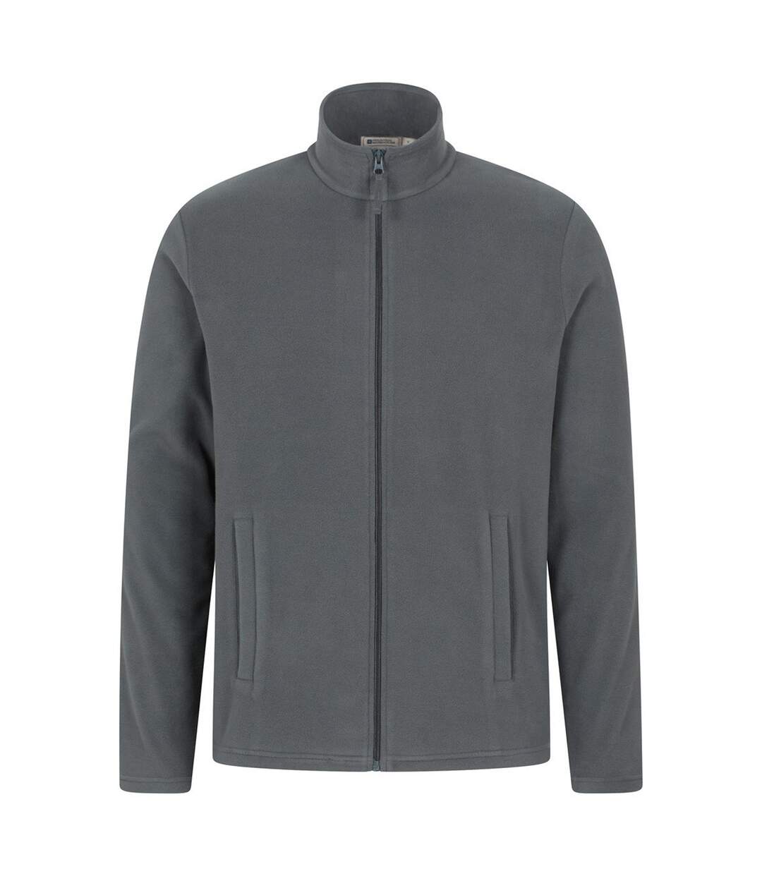 Mens Raso Full Zip Fleece Top Dark Grey Mountain Warehouse-2