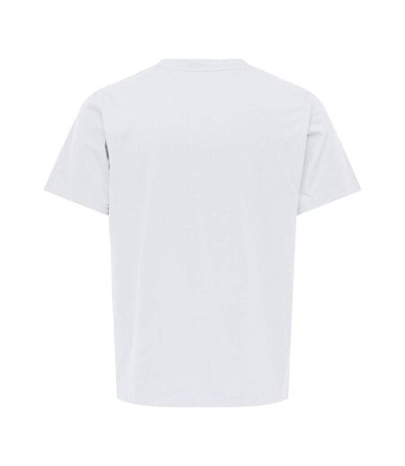 T-shirt blanc homme only & sons jeff - l