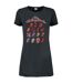 Womens/ladies evolution the rolling stones t-shirt dress charcoal Amplified-1