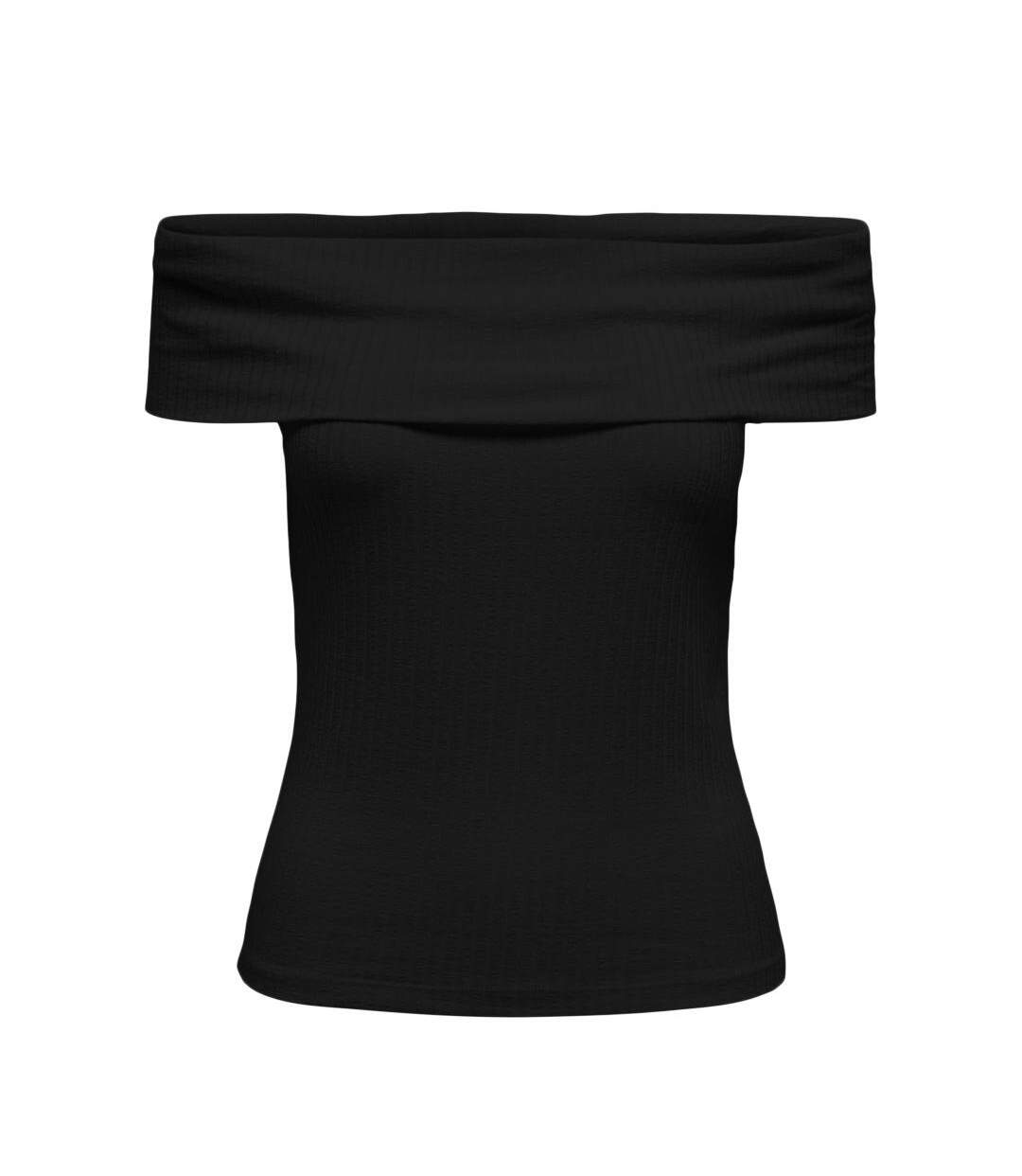 T-Shirt noir femme jdy fransiska 15344028 - l-3