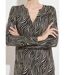 Robe ample courte jacquard zébré-3