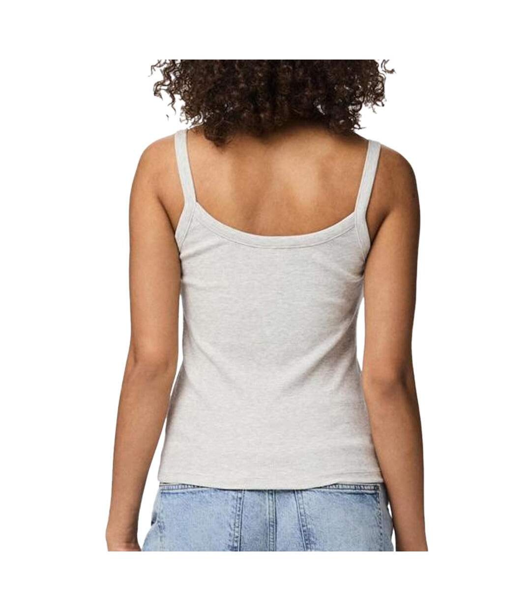Débardeur gris femme pieces pcmay-2