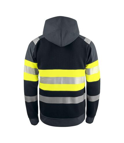 Projob Mens Hooded Hi-Vis Work Jacket (Yellow/Black) - UTUB1056