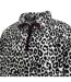 Womens/ladies Leopard Borg Fleece Top White Black SoulCal-3